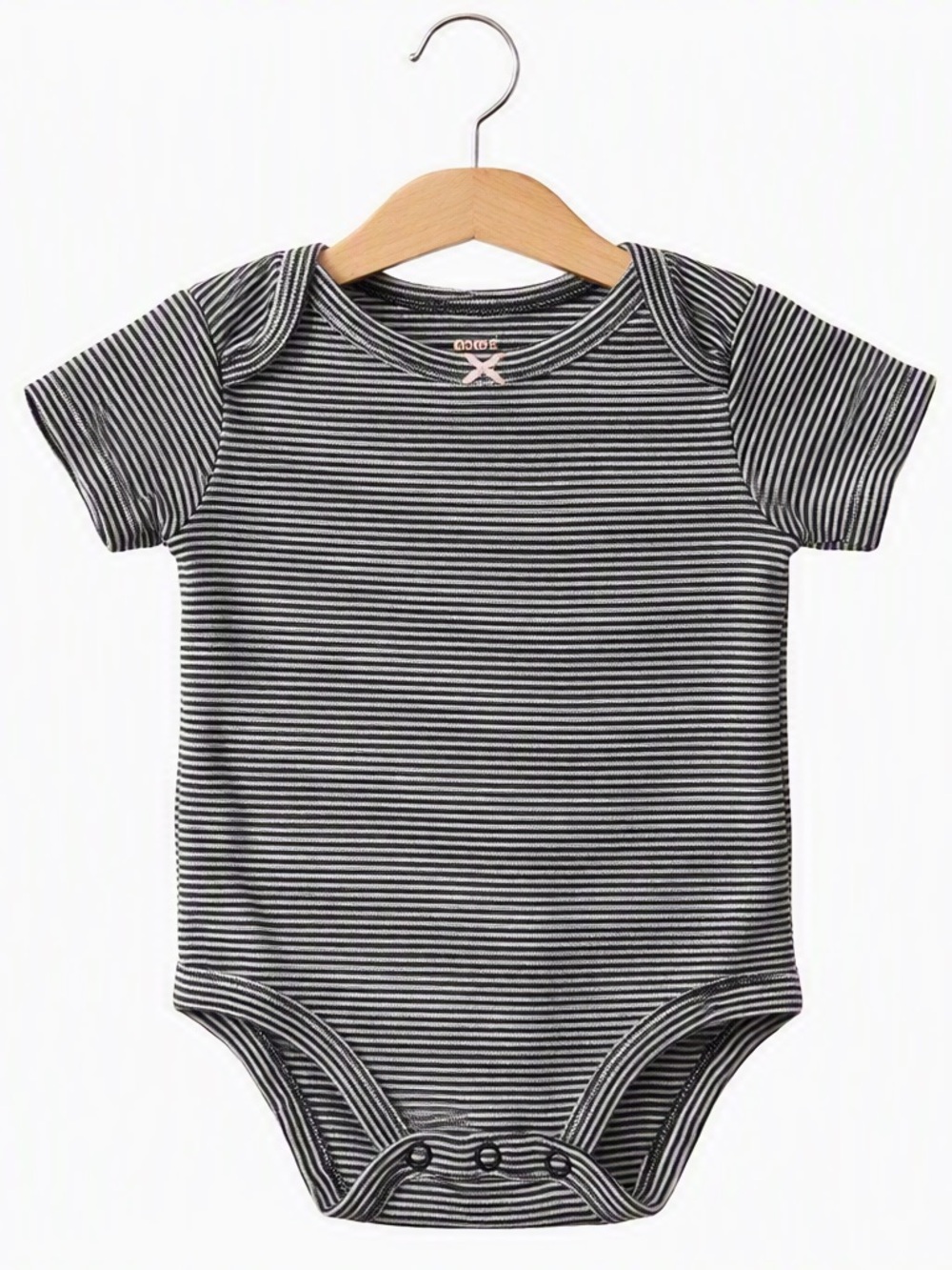 10/$15 Carter's Black and White Striped Short-Sleeve Bodysuit